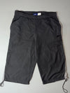Y2K Reebok Grey Nylon 3/4 Shorts –(W:34) (L:28)