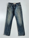 Diesel Industry Lion Crest Embroidered Straight Jeans (W-30) (L-43)