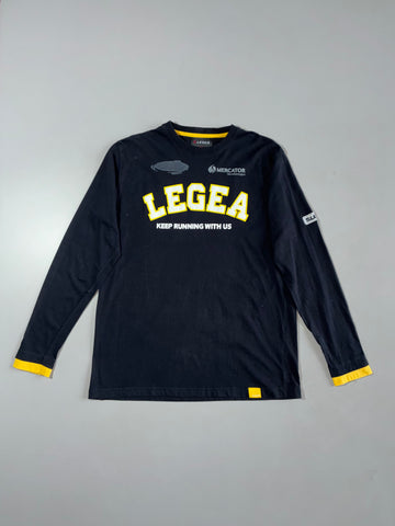 Legea | Mercator Vlaanderen Football Long Sleeve Tee | Black Yellow (L)