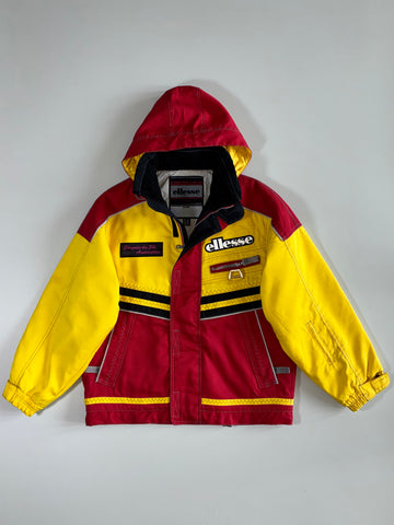 Ellesse Red/Yellow (Detechable Hood) Ski Jacket (XL)