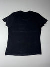 Adidas Black Floral Rose Logo T-Shirt (L)