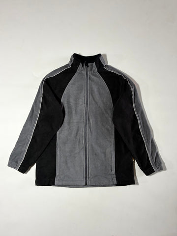Vintage Engelbert Strauss Grey Black Fleece Zip-Up Jacket (XS)