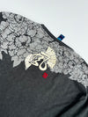 Nippon Blue Japanese Graphic Long Sleeve T-Shirt Black (Xl/2Xl)