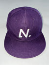 N.Two Purple “N.” Fitted Baseball Cap  (56cm)