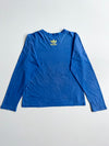 Adidas Originals Trefoil Sneaker Laces Graphic Long Sleeve Tee – Blue (S)