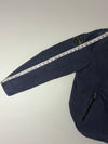 Vintage Harley-Davidson Navy Blue Canvas Biker Jacket (XL)