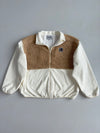 Carhartt WIP Sherpa Fleece Jacket – Cream/Tan Colorblock (2XL)