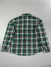 Lee Rider Flannel Western Shirt – Green Plaid Pearl Snap (XL)