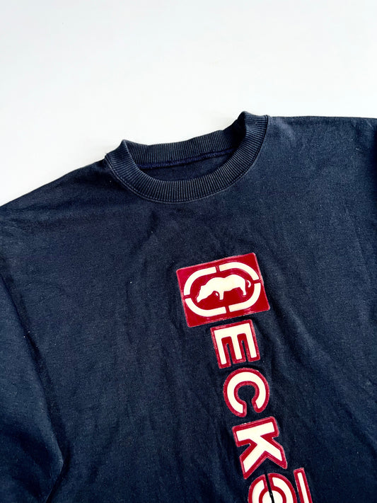 Ecko Unltd Vertical Rubber Logo Long Sleeve Tee (XL)
