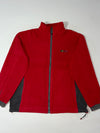 Kolon Sport Technical Fleece Full-Zip Outdoor Jacket – Red/Black (XL)