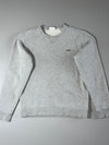 Lacoste Sport Crocodile Logo Crewneck Sweatshirt — Heather Grey | Fleece Lined (S)