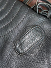 Fringe Rider Black Leather Moto Jacket (L)
