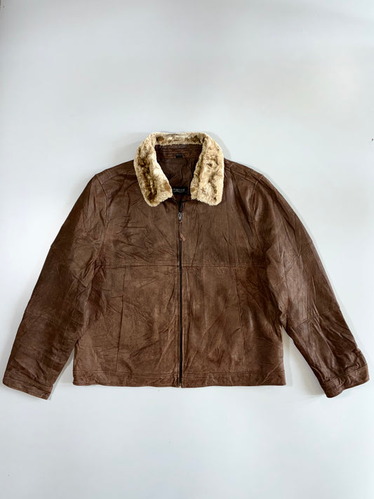 Burk’s Bay Premium Original Leather Jacket (XL)