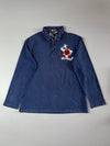 Big Train Osaka Aka-Oni & Ao-Oni Embroidered Long Sleeve Polo (2XL)