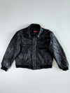 Duratrak Thinsulate Black Leather Bomber Jacket (XL/2XL)