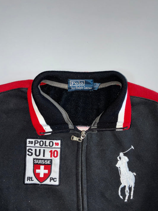 Polo Ralph Lauren Big Pony Switzerland SUI 10 Zip Track Jacket (M)