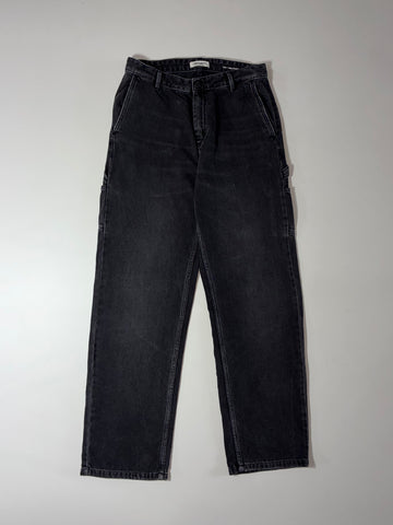 Carhartt WIP Black Denim Relaxed Carpenter Pants (W:28) (L:41)