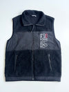 FILA Biella Italia Sherpa Fleece Zip-Up Vest – Black(L)