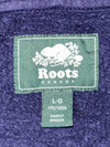 Roots Canada Beaver Logo Zip-Up Hoodie – Navy Blue (XL)