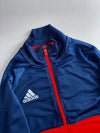 Adidas Track Jacket Navy Blue & Orange Full Zip Training Jacket, Men’s (M)