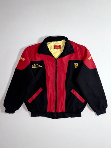 Ferrari x Michael Schumacher | Vintage Red Black Racing Bomber Jacket (S)