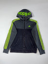 Adidas | Colorblock 3-Stripe Zip Hoodie  (M)