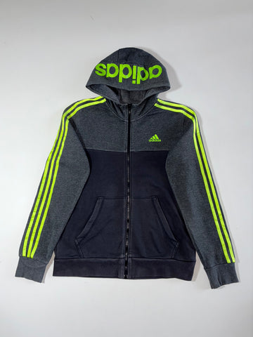 Adidas | Colorblock 3-Stripe Zip Hoodie  (M)