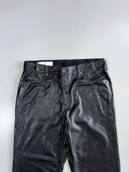 GAP “Cheeky Straight” High Rise Faux Leather Pants (W:33 |L:40)