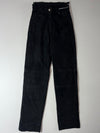 BMW The Spirit of Touring Sevilla Black Nubuck Leather Pants (W:26) (L:42)