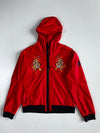 Adidas Chinese New Year Tiger Embroidered Red Windbreaker Hoodie(M)