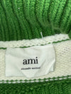 Ami Paris Green & White Striped Ami de Coeur Turtleneck Sweater (3XL/4XL)
