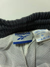 Vintage Reebok Black Nylon Track Pants – Mesh Lined, Ankle Zip – (W:31) (L:40)