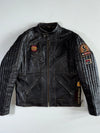Schott NYC Perfecto American Spirit Patched Cowhide Leather Biker Jacket (M)