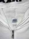 CKKN&RK | White Graphic Zip-Up Hoodie | (XL)
