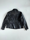 Vintage Screamin’ Eagle Black Leather Jacket with Embossed Tribal Butterfly (M)