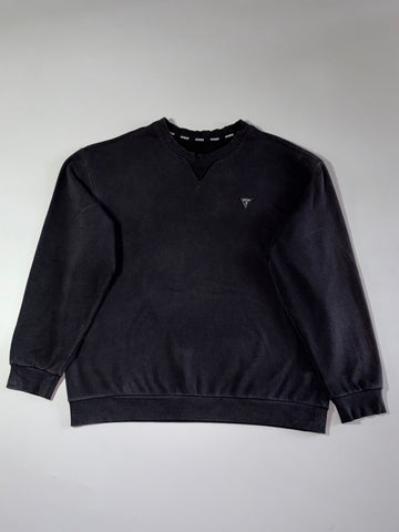 Guess Black Triangle Logo Crewneck Sweatshirt  (XL)