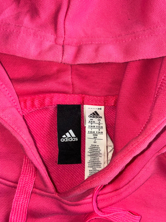 Adidas | Pink Logo Hoodie | (S)