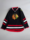 Chicago Blackhawks NHL Hockey Jersey Black Home Jersey (XL/XXL)