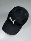 Puma Kids Cap – Black with White Logo (Adjustable)