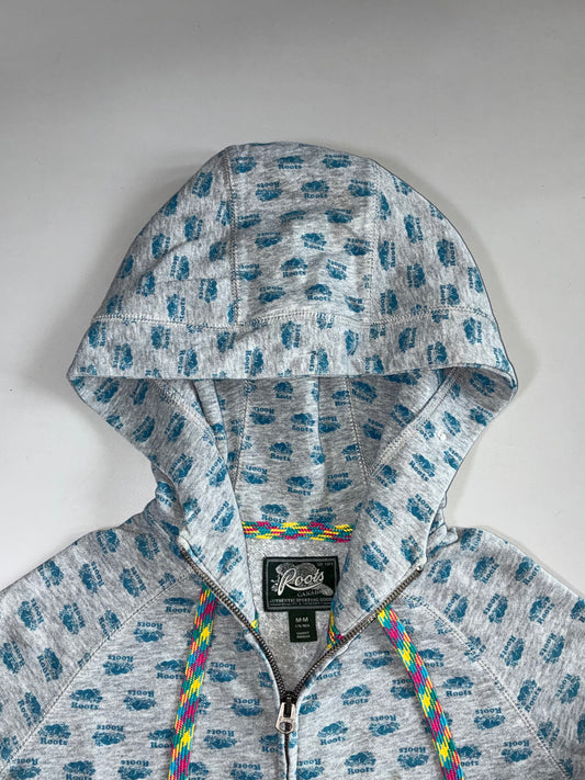 Roots Canada Allover Print Zip Hoodie (M)