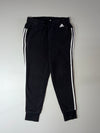Adidas Black 3-Stripes Fleece Joggers  (W:32) (L:37)