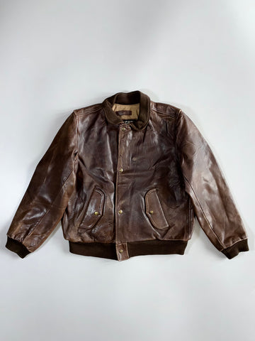 Chevignon Paris Premium Original Leather Jacket Heavy(S/M)