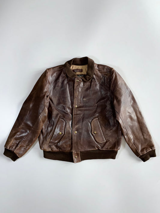 Chevignon Paris Premium Original Leather Jacket Heavy(S/M)
