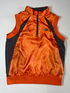 New Balance Orange Ripstop Half-Zip Vest – Grey Panels (XXS)