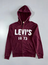 Levi’s | 1873 Logo Zip-Up Hoodie | Maroon | check tag (M)