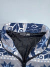 Natural Clothes Style Nordic Fair Isle Fleece Jacket (L)