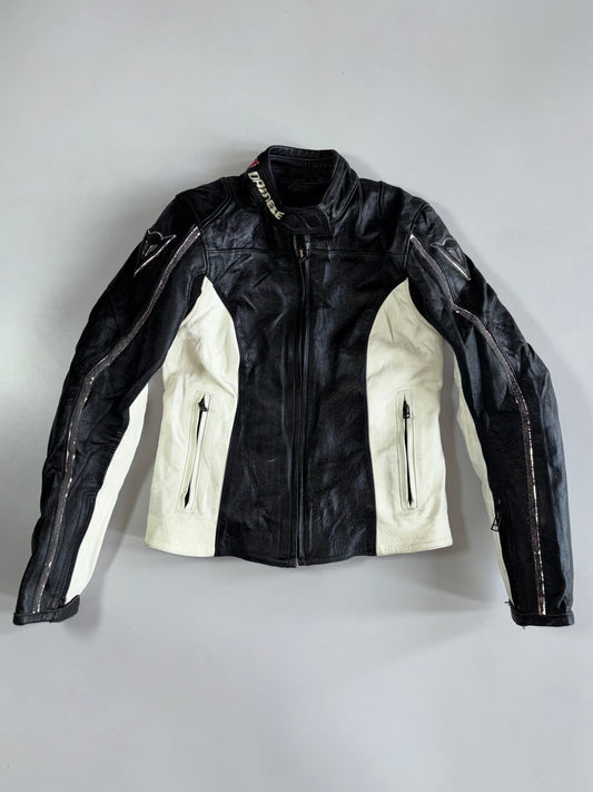 Vintage Dainese Premium Pure Italian Leather Racing Jacket (Paded)(XS)
