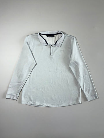 Under Armour CoolGear Long Sleeve Polo Shirt  White | Size (XL)