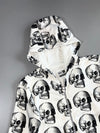 NUNUNU All-Over Skull Print Zip-Up Hoodie (XS)