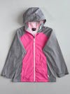 The North Face Pink & Grey Hooded Rain Jacket Women’s (L)